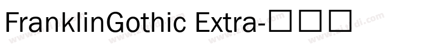 FranklinGothic Extra字体转换